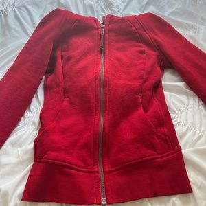 Red Lululemon Zip Up - size 0